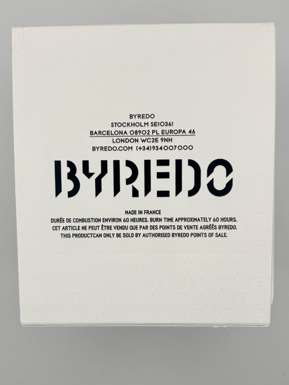 BYREDO Safran Candle 240g | New, Never Burned - Picture 2 of 8
